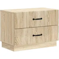 vidaXL Nachtkastje Sonoma Eiken 62 x 34,5 x 44,5 cm Bewerkt hout