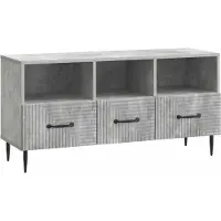 vidaXL TV Kast met lade Betongrijs 102 x 34,5 x 50 cm Bewerkt hout