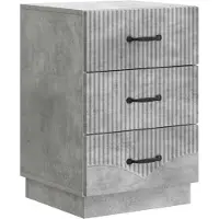vidaXL Nachtkastje met lade Betongrijs 43 x 41 x 63,5 cm Bewerkt hout