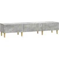 vidaXL TV Kast met lade Betongrijs 147 x 34,5 x 30 cm Bewerkt hout