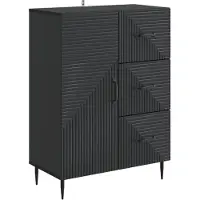 vidaXL Dressoir, zwart, 66 x 34,5 x 89,5 cm, houtvezel