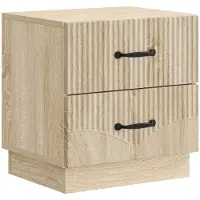 vidaXL Nachtkastje Sonoma Eiken 43 x 34,5 x 44,5 cm Bewerkt hout