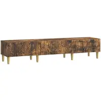 vidaXL TV Kast 147 x 34,5 x 30 cm Gerookt eiken Bewerkt hout