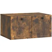 vidaXL Wandmontage TV-kast Gerookt eiken 59,5 x 41 x 30 cm