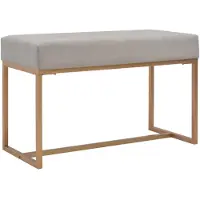 vidaXL Bankje 80 cm fluweel grijs