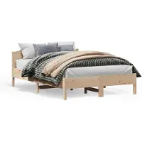 vidaXL Massief houten bed zonder matras, 140x200 cm, van grenenhout