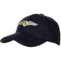 Fostex Garments - Baseball cap WWII-Propeller Wing (kleur: Zwart / maat: NVT)