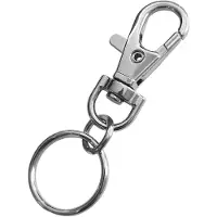 Combicraft karabijnhaken met ring - per 10 stuks
