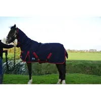 GPD Buitendeken luxe met hals 300gr Navy paardendeken - maat 215