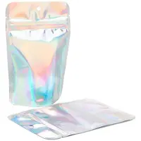 Packlinq Stazakken Iridescent/Holographic 10,2x6x15,2cm Met Ophanggat (25 Stuks) | Doypacks | Stand up pouches