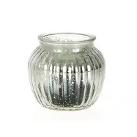 HBX natural living Vaas-windlicht Ø11xh10cm groen