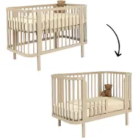 Novi Meegroei Babybedje Kira Incl. Bedzijde 60x120 Sand