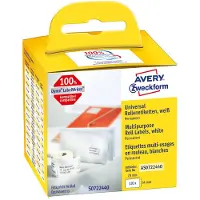 Avery Etiketten (rol) 70 x 54 mm Papier Wit 320 stuk(s) Permanent hechtend Universele etiketten AS0722440