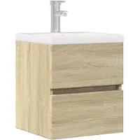 vidaXL Wastafelkast 41x38,5x45 cm spaanplaat sonoma eikenkleurig