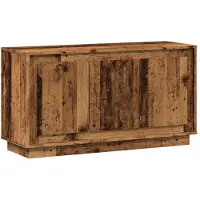 vidaXL Dressoir 102x35x55 cm bewerkt hout oud houtkleurig