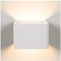Atmooz Calla – Wandlamp – Geïntegreerde LED – Wandspot – Wit – 10 x 10 cm – Geschikt voor: hal, slaapkamer, eetkamer, woonkamer