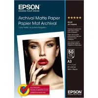 Epson S041344 Archival Matte Paper A3 (50 vel) Fotopapier