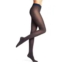 Falke Pure Matt eenkleurig materiaal ondoorzichtig 50 DEN panty dames blauw - maat S