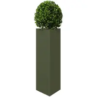 vidaXL Plantenbak driehoek 40x34,5x75 cm staal zwart