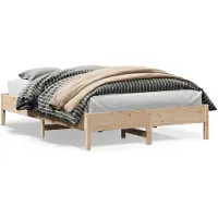 vidaXL Bedframe zonder matras massief grenenhout 150x200 cm