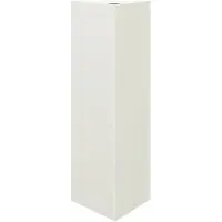 vidaXL Plantenbak driehoek 30x26x75 cm staal wit