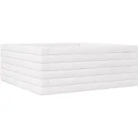 vidaXL Plantenbak 60x60x23 cm massief grenenhout wit