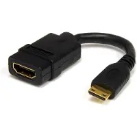 StarTech.com HDACFM5IN - HDMI mini naar HDMI - 12,7 cm - Zwart