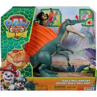 Paw Patrol - De Dino Film - Rise & Roll Dino Set - Spinosaurus van 17,7 cm met geluiden en Rex-actiefiguur