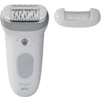 Braun Epilator Silk-épil 7 SE7-000 Wet &amp; Dry Brede MicroGrip 40 Pinzetten Zilver