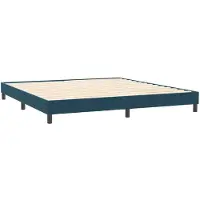 vidaXL Boxspring zonder matras fluweel donkerblauw 200x220 cm