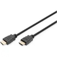 Digitus DB-330123-030-S HDMI-kabel HDMI Aansluitkabel HDMI-A-stekker, HDMI-A-stekker 3.00 m Zwart 4K UHD, Audio Return Channel (ARC)