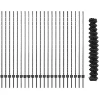 vidaXL Gaashekwerk met paal 25 x 1,6 m PVC-Coated Staal Grijs Mesh