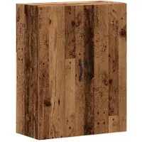vidaXL Wandkast 69,5x34x90 cm bewerkt hout oud houtkleurig