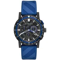 Burberry BU9807 herenhorloge marineblauw chronograaf - stijlvol en duurzaam