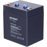 Voltcraft CE12V/5Ah Loodaccu 12 V 5 Ah Loodvlies (AGM) (b x h x d) 90 x 107 x 70 mm Kabelschoen 4.8 mm Onderhoudsvrij