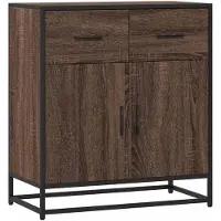 vidaXL Dressoir, bruin, eikenlook, 68x35x76 cm, houtvezel
