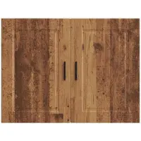 vidaXL Keukenbovenkast Porto bewerkt hout oud houtkleurig
