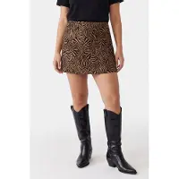 Studio Amaya Juliette Skirt Multi Print Size: XS | Mini Skirts Outlet | Dames | Zwart