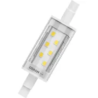 Osram LED SLIM LINE R7S, buisvormig, met dubbele voet, LED-stanglamp, kunststof, helder, 9,5 W (vervangt 75 W), 1055 lm, warm wit, 2700 K, 15000 uur, CRI 80
