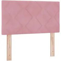 vidaXL Hoofdbord Roze 80 cm Fluweel