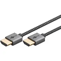 Goobay HDMI kabel 2.1 | Plus | 0.5 meter (8K@60Hz, HDR, Slimline)
