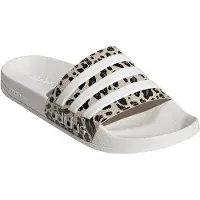 Adidas Muiltjes 'Adilette Shower' beige / zwart / wit