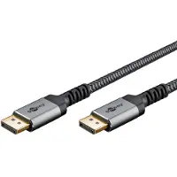 Goobay Plus DisplayPort kabel | DP2.1a (10K 60Hz) | UHBR13.5 (54Gbit/s) | 2 meter