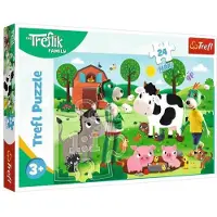 Trefl Puzzel 24 Maxi Treflik Familie Trefliki op het platteland 14361