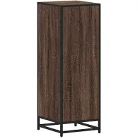 vidaXL Badkamerkast 35x37,5x100 cm bewerkt hout bruin eikenkleur