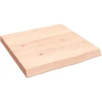 vidaXL Wastafelblad 40x40x(2-4) cm onbehandeld massief hout