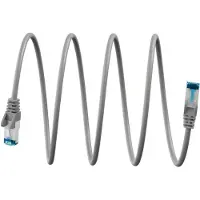 Goobay SFTP CAT6a flexibele netwerkkabel | TPE LSZH | grijs | 10 meter