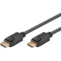 Value 2m DisplayPort 1.4 aansluitkabel [3D, 8K@60Hz (4320p), vergulde contacten, met vergrendelingsmechanisme]