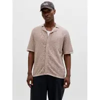 Jack & Jones Gebreid vest 'JJCHRIS' stone grey