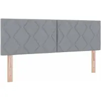 vidaXL Boxspringbed met matras, lichtgrijs, 160 x 200 cm, gestoffeerd